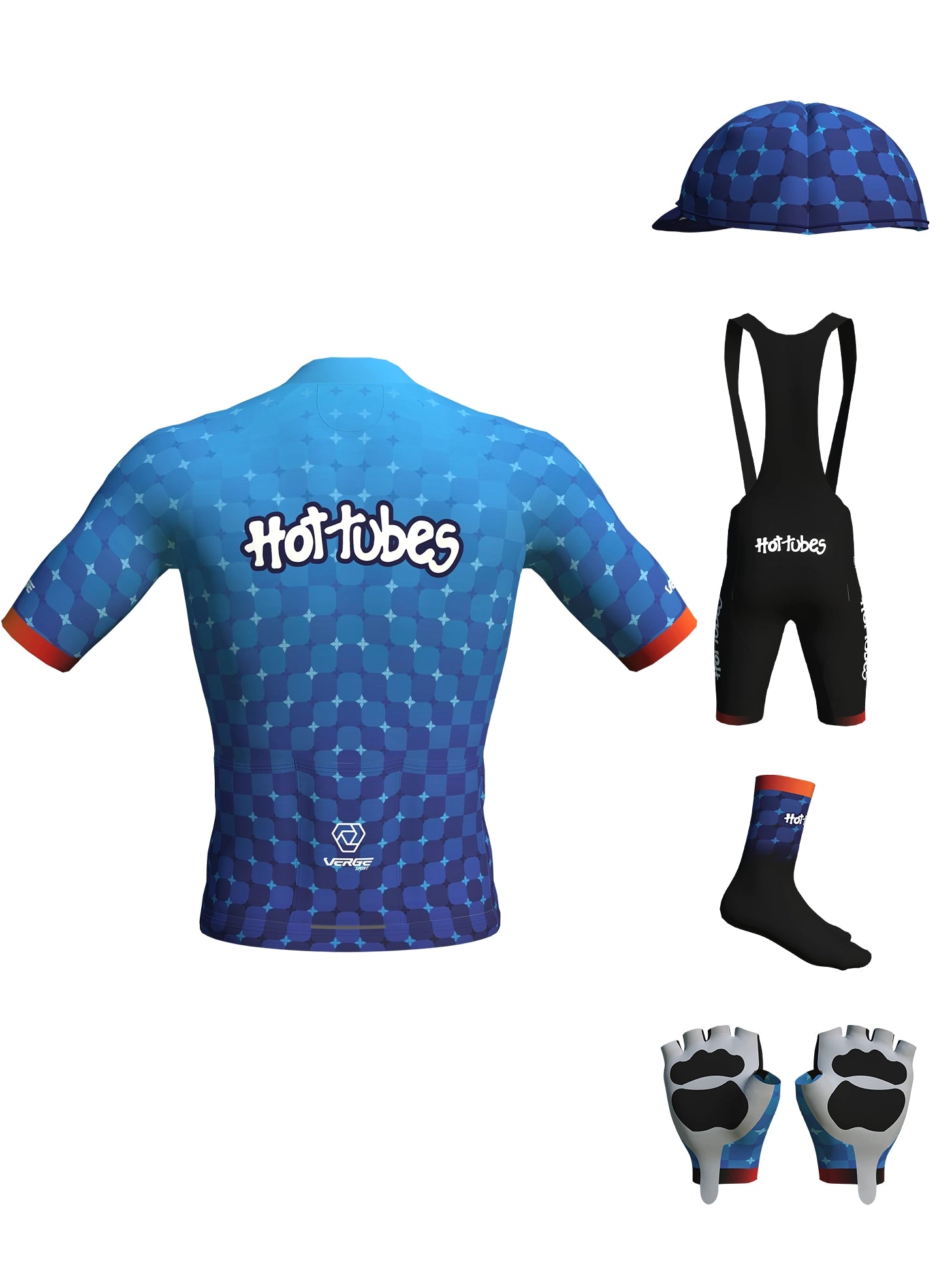 HOT TUBES KIT - JERSEY, BIBS, CAP, GLOVES AND SOCKS - MEN