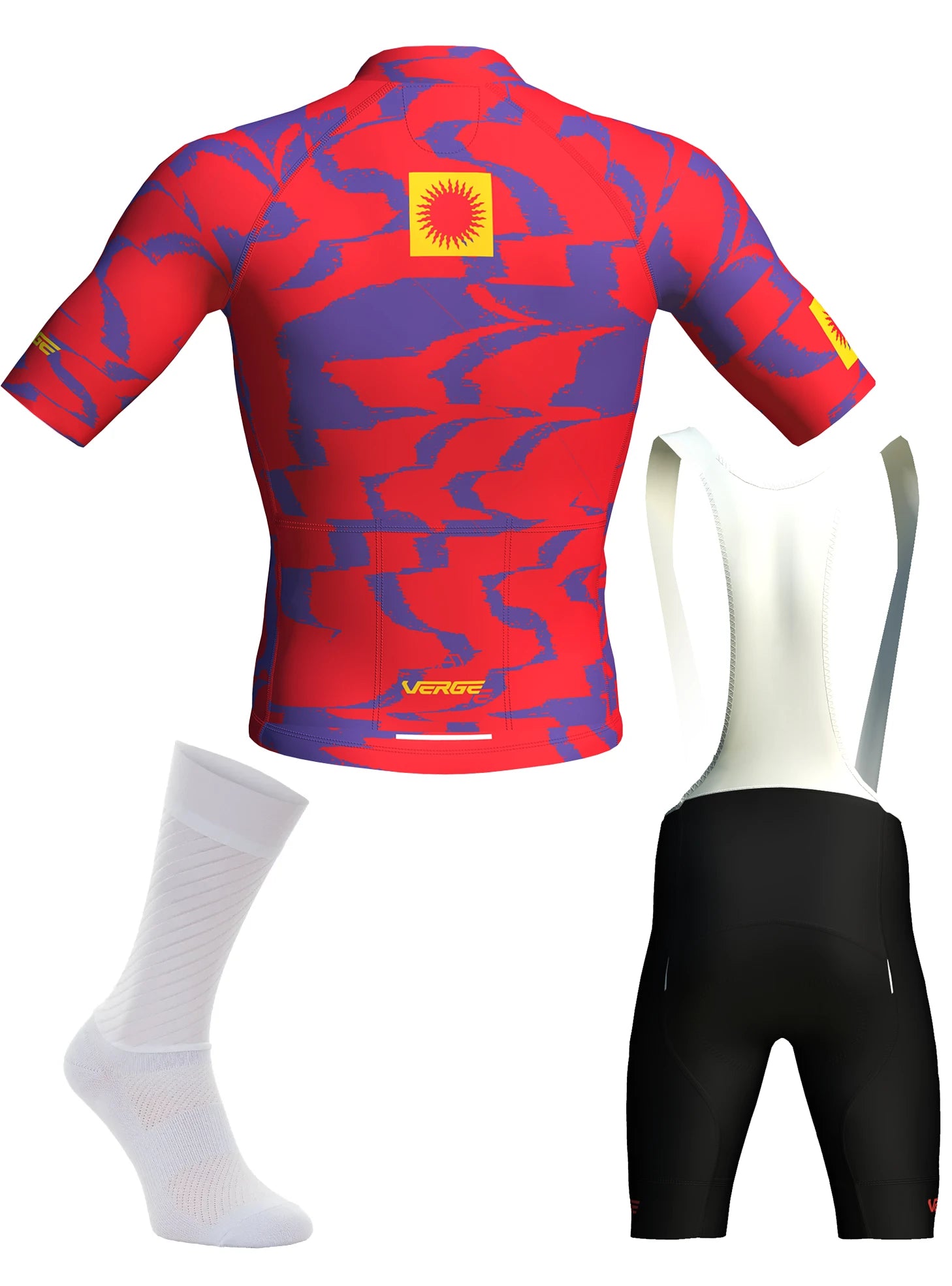 VUELTA CALIENTE - ROJO VIVO MĘSKI ZESTAW Z DARMOWYMI SKARPETAMI AERO